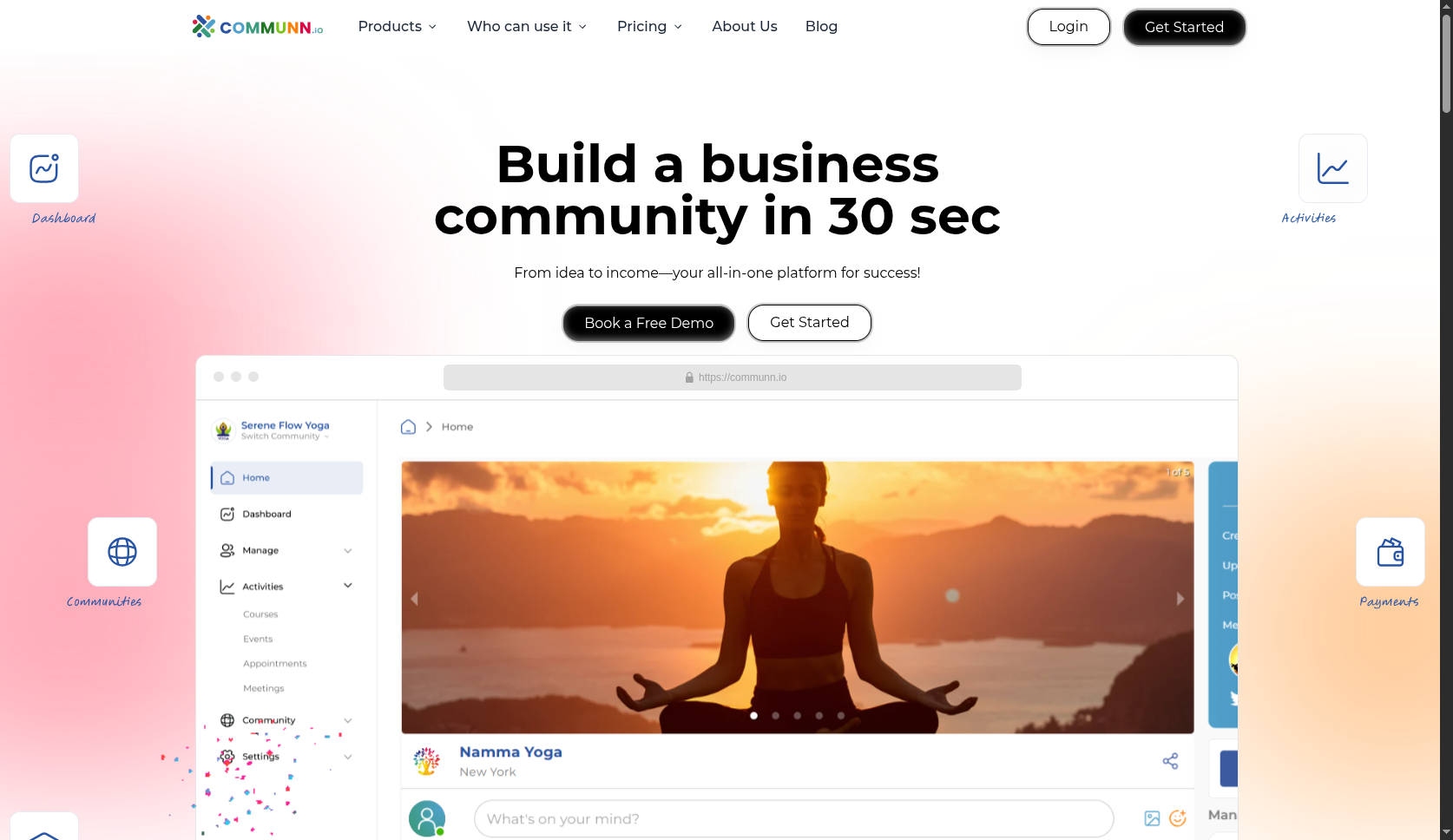 Communn.io product screenshot